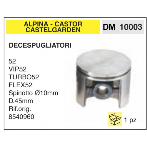 Pistone e Segmenti Alpina Castor Castelgarden 52 VIP52 TURBO52