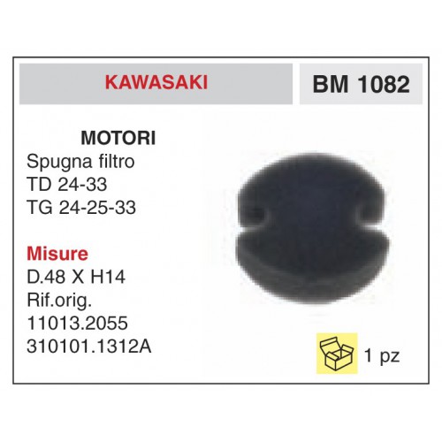 Filtro Aria Motori Kawasaki Spugna filtro TD 24-33 TG 24-25-33