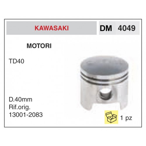 Pistone e Segmenti Motori Kawasaki TD40