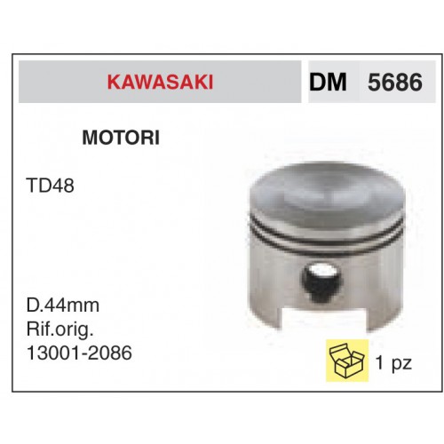 Pistone e Segmenti Motori Kawasaki TD48