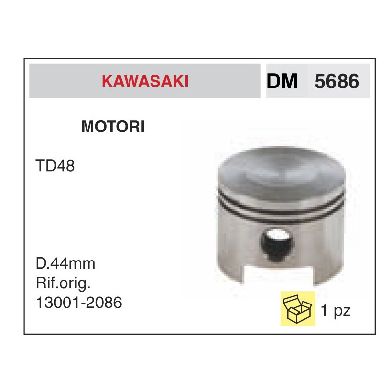 Pistone e Segmenti Motori Kawasaki TD48