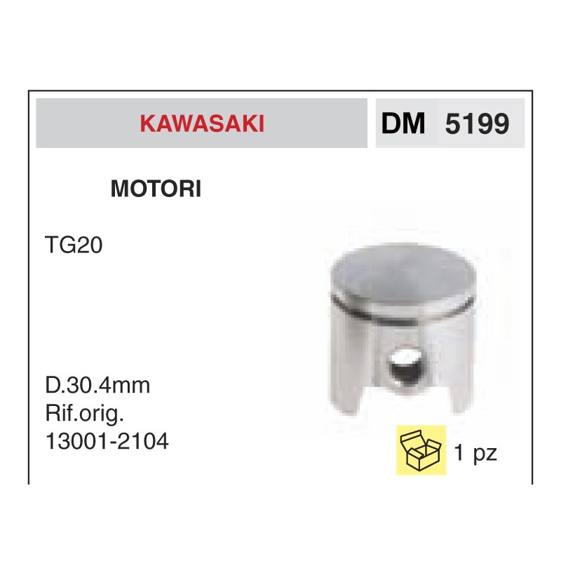 Pistone e Segmenti Motori Kawasaki TG20