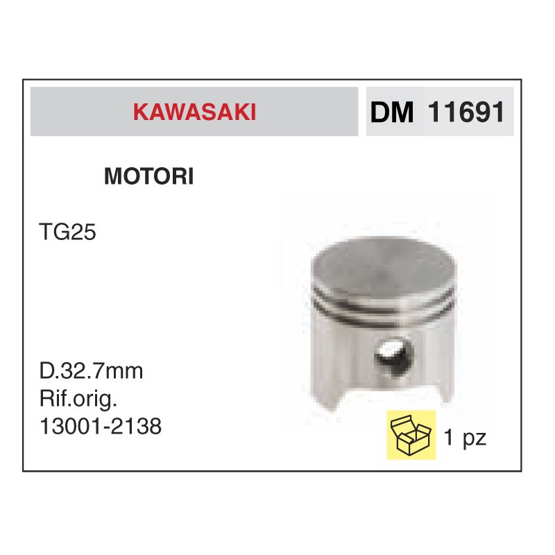 Pistone e Segmenti Motori Kawasaki TG25