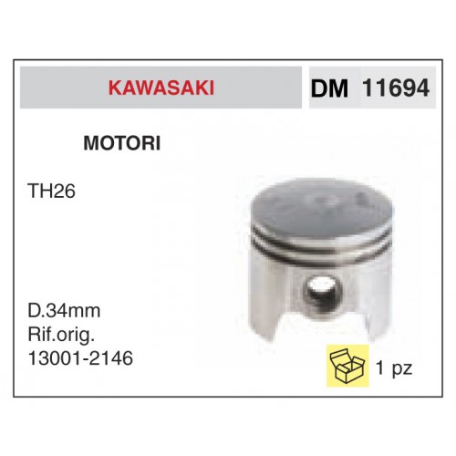 Pistone e Segmenti Motori Kawasaki TH26
