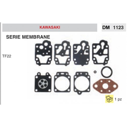 Kit Membrana Carburatore Motosega Kawasaki TF22