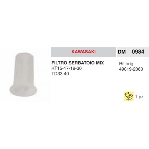 Valvola Sfiato Kawasaki Filtro Serbatoio Mix KT15 17 18 30 TD33 40