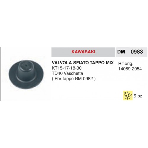 Valvola Sfiato Kawasaki Tappo Mix KT15 17 18 30 TD40 Vaschetta ( Tappo 0982)