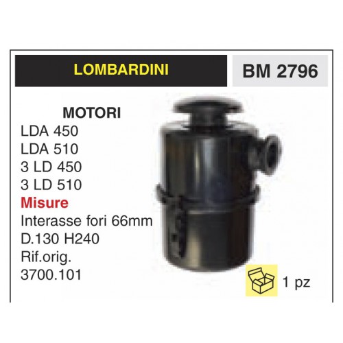 Filtro Aria Motori Lombardini LDA 450 LDA 510 3 LD 450 3 LD 510