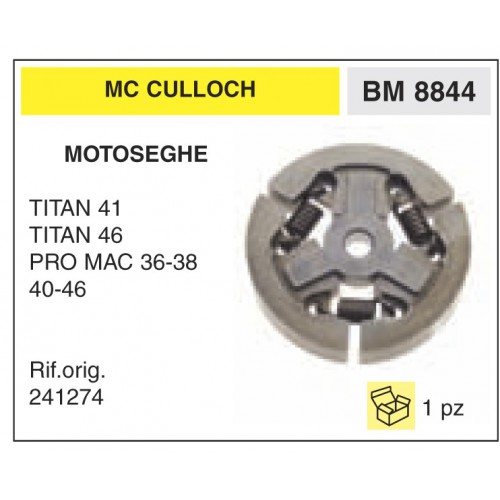 Frizione Motoseghe MC CULLOCH TITAN 41 TITAN 46 PRO MAC 36-38 40-46