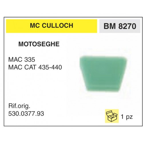 Filtro Aria Motoseghe McCulloch PROMAC MAC 335 MAC CAT 435-440