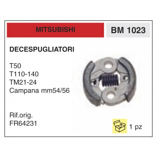Frizione Decespugliatori Mitsubishi T50 T110-140 TM21-24 Campana mm54/56
