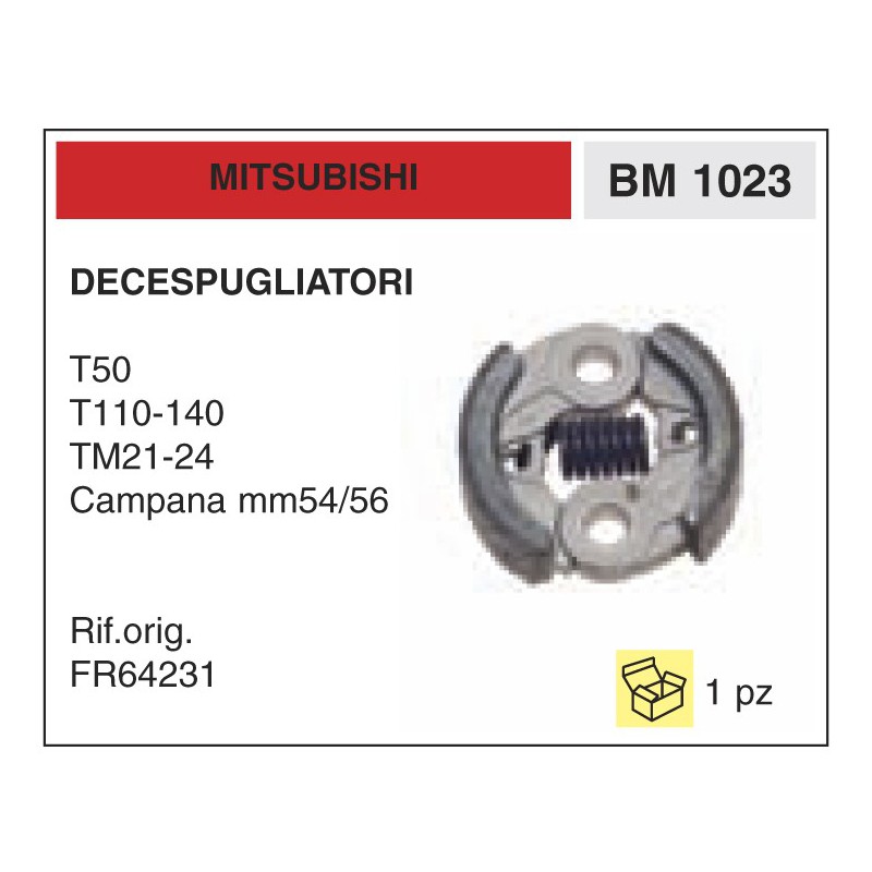 Frizione Decespugliatori Mitsubishi T50 T110-140 TM21-24 Campana mm54/56