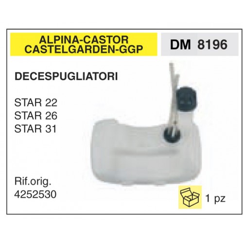Serbatoio Benzina Alpina Castor Castelgarden Ggp Decespugliatore STAR 22  26 31
