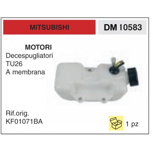 Serbatoio Benzina Mitsubishi Motori Decespugliatori TU26 A membrana
