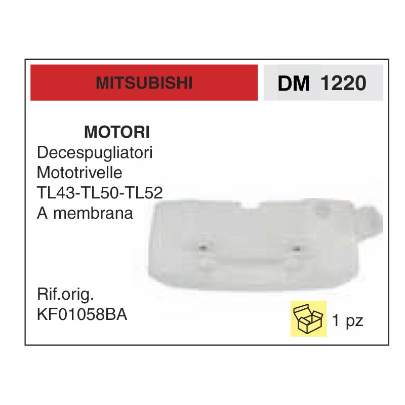 Serbatoio Benzina Mitsubishi Motori Decespugliatori Mototrivelle TL43 TL50 TL52