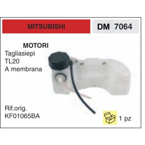 Serbatoio Benzina Mitsubishi Motori Tagliasiepi TL20 A membrana