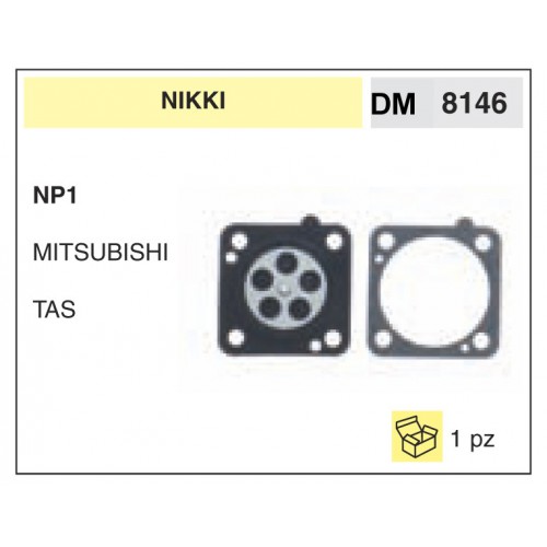Kit Membrana Carburatore Nikki NP1 MITSUBISHI TAS