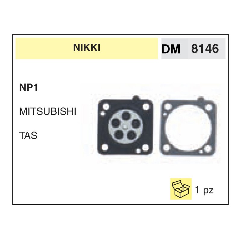 Kit Membrana Carburatore Nikki NP1 MITSUBISHI TAS