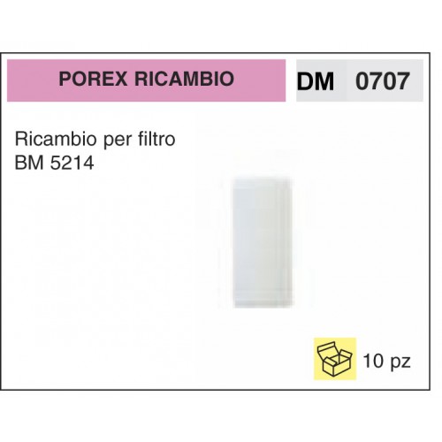 Filtro Benzina Porex Ricambio Filtro BM 5214
