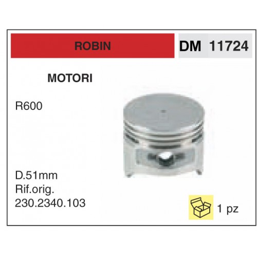 Pistone e Segmenti Motori Robin R600
