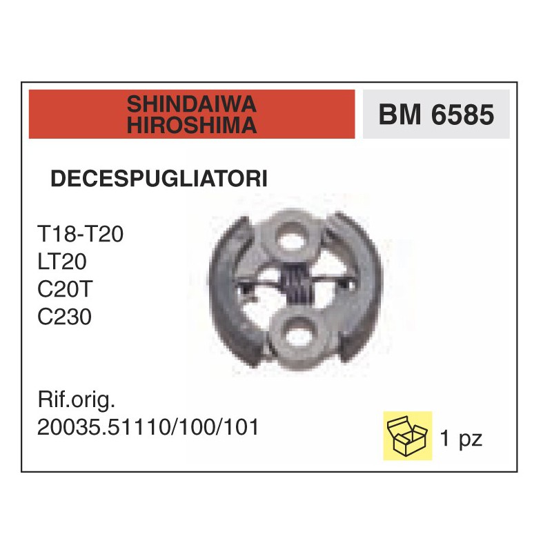 Frizione Decespugliatori SHINDAIWA HIROSHIMA T18-T20 LT20 C20T C230