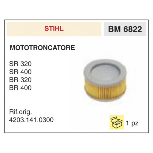 Filtro Aria Mototroncatore Stihl SR 320 SR 400 BR 320 BR 400