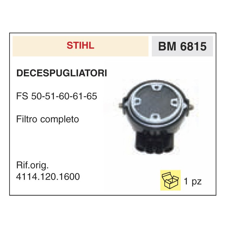 Filtro Aria Decespugliatori Stihl FS 50-51-60-61-65 Filtro completo