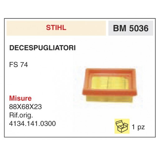 Filtro Aria Decespugliatori Stihl FS 74