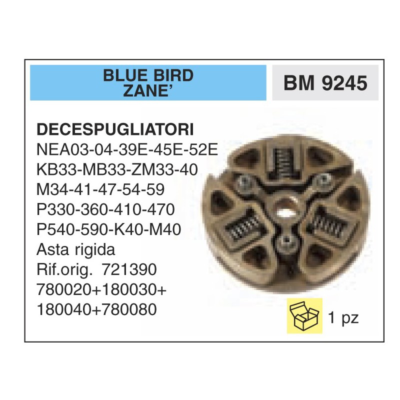 Frizione Decespugliatori BLUE BIRD ZANE' NEA03-04-39E-45E-52E KB33-MB33-ZM33-40