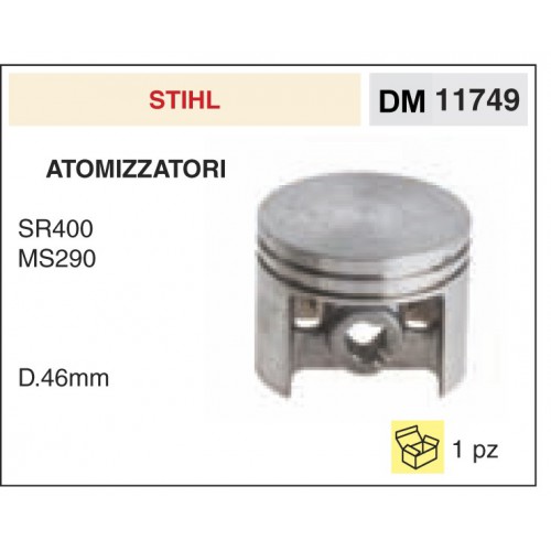 Pistone e Segmenti Atomizzatori Stihl SR400 MS290