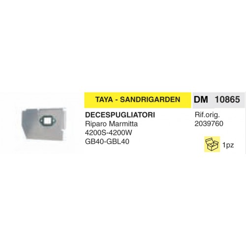 Marmitta Decespugliatori Taia Sandrigarden Riparo Marmitta 4200S-4200W GB40-GBL4