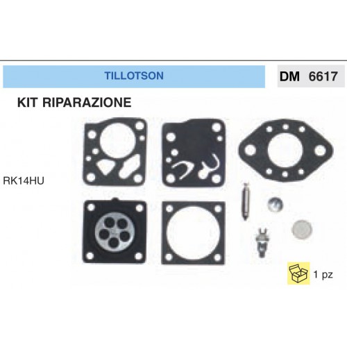 Kit Membrana Riparazione Carburatore Motosega Tillotson RK14HU