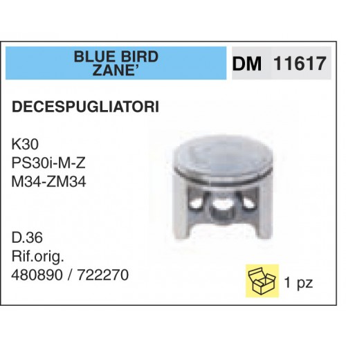 Pistone e Segmenti Blue Bird Zan_ K30 PS30i-M-Z M34-ZM34