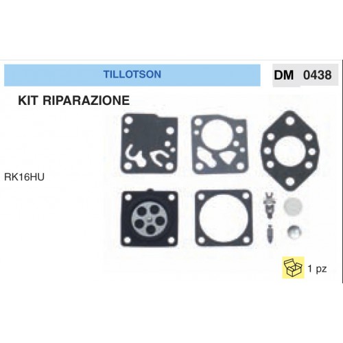 Kit Membrana Riparazione Carburatore Motosega Tillotson RK16HU