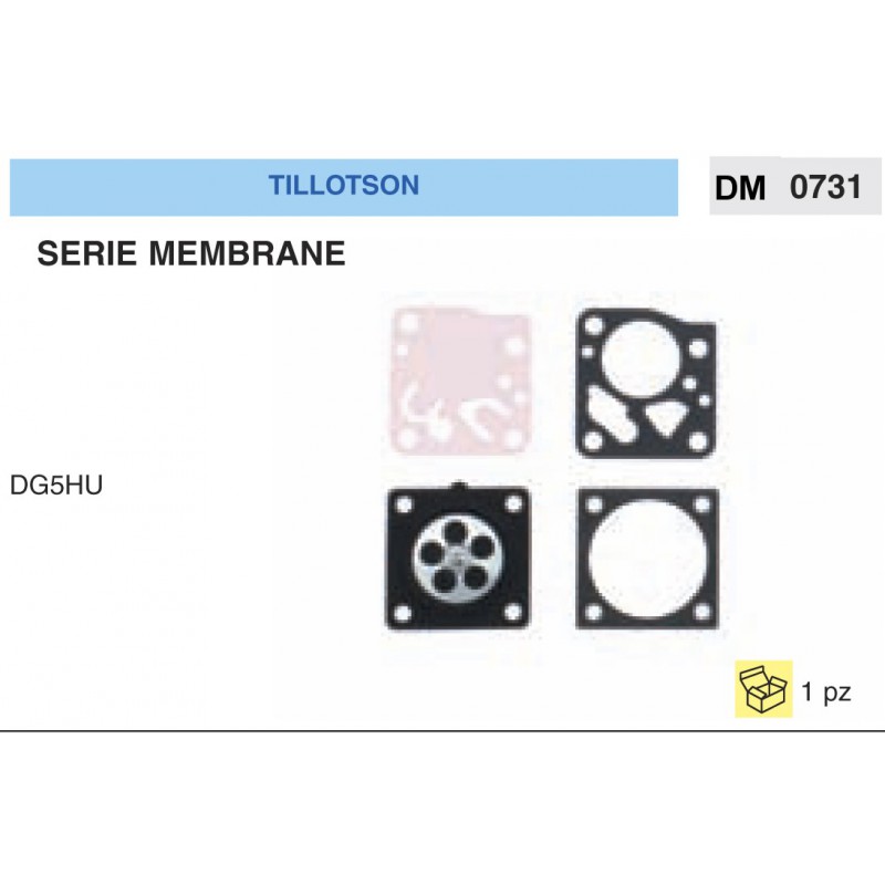 Kit Membrana Carburatore Motosega Tillotson DG5HU