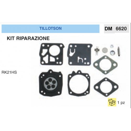 Kit Membrana Riparazione Carburatore Motosega Tillotson RK21HS