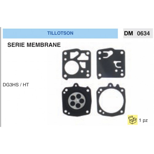 Kit Membrana Carburatore Motosega Tillotson DG3HS / HT
