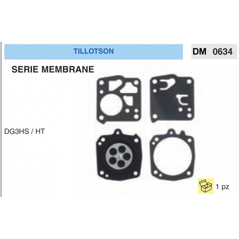 Kit Membrana Carburatore Motosega Tillotson DG3HS / HT