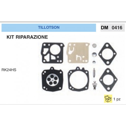 Kit Membrana Riparazione Carburatore Motosega Tillotson RK24HS