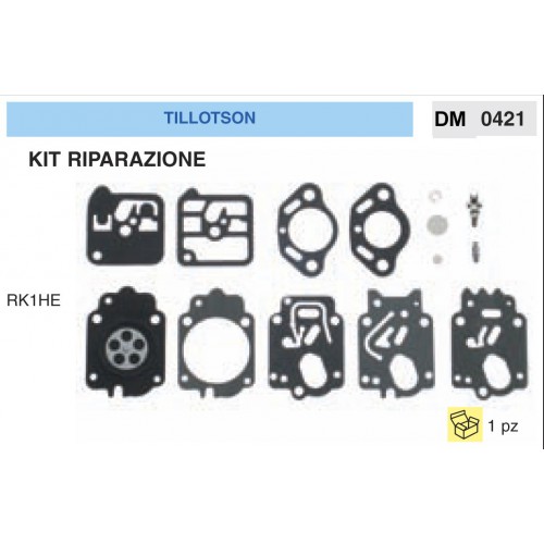 Kit Membrana Riparazione Carburatore Motosega Tillotson RK1HE