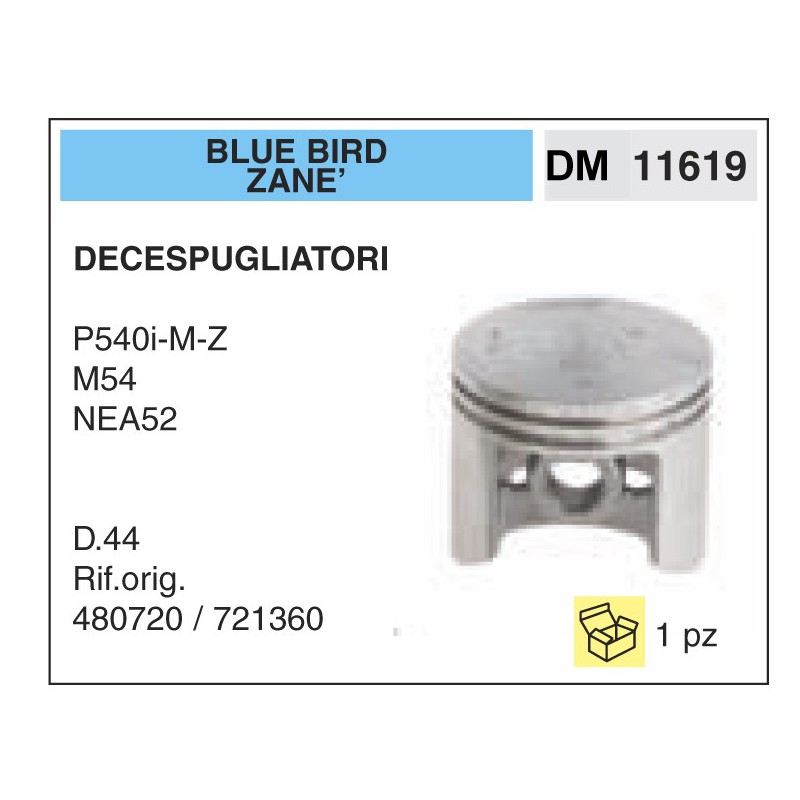 Pistone e Segmenti Blue Bird Zan_ P540i-M-Z M54 NEA52