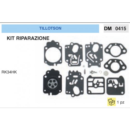 Kit Membrana Riparazione Carburatore Motosega Tillotson RK34HK