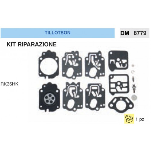 Kit Membrana Riparazione Carburatore Motosega Tillotson RK36HK