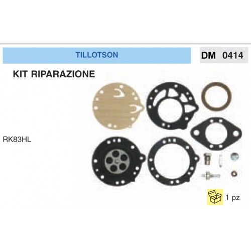 Kit Membrana Riparazione Carburatore Motosega Tillotson RK83HL