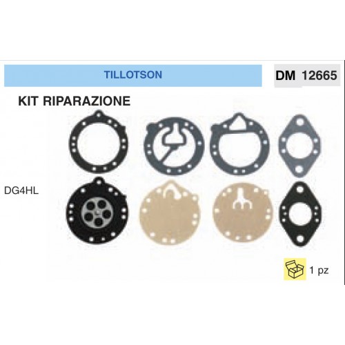 Kit Membrana Riparazione Carburatore Motosega Tillotson DG4HL