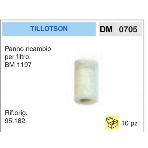 Filtro Benzina Tillotson Panno ricambio Filtro BM 1197