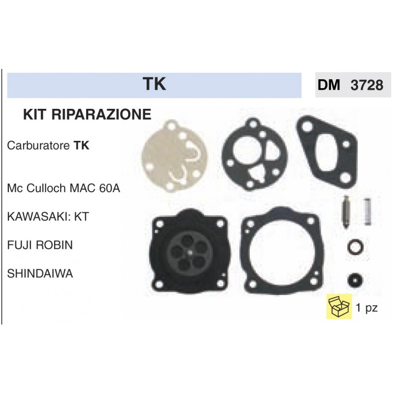 Kit Membrana Riparazione Carburatore Motosega TK