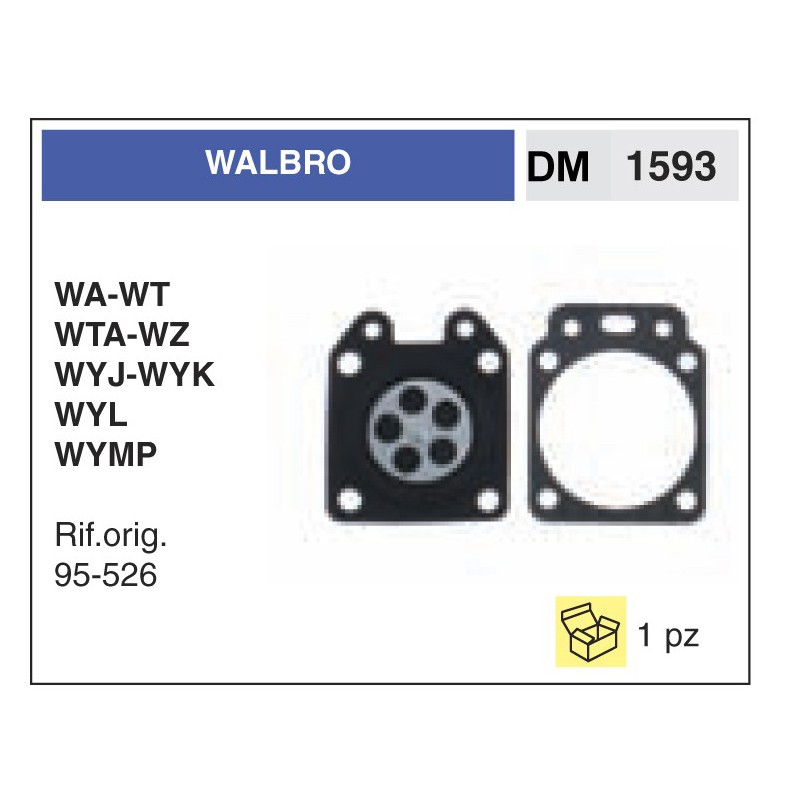 ADEFOL 20 PEZZI Membrane del Carburatore per Walbro WT WY WZ WA Series, Kit  EUR 22,99 - PicClick IT