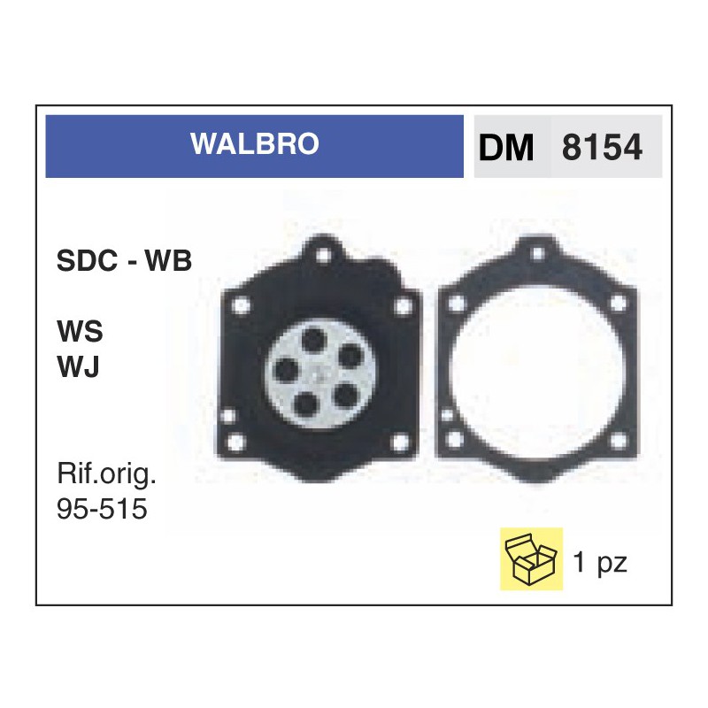 Kit Membrana Carburatore Walbro SDC - WB WS WJ