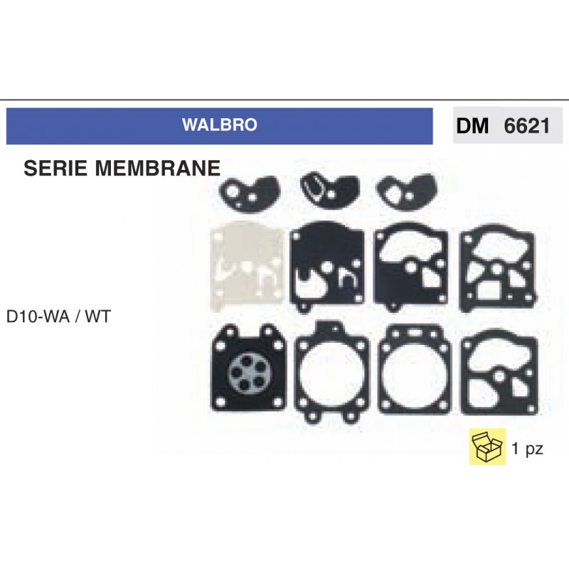 Kit Membrana Carburatore Motosega Walbro D10-WA / WT